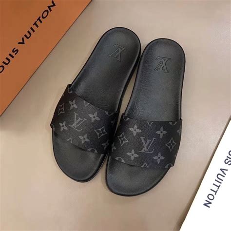 louis vuitton slippers for men|louis vuitton men's sliders.